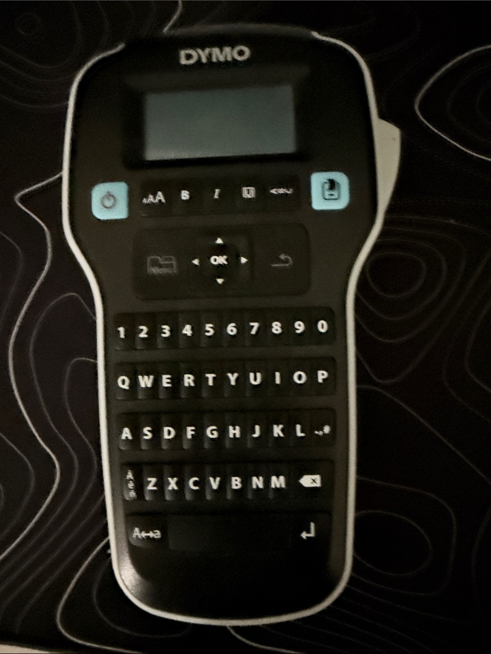 Dymo Black and Light Blue Handheld Label Maker